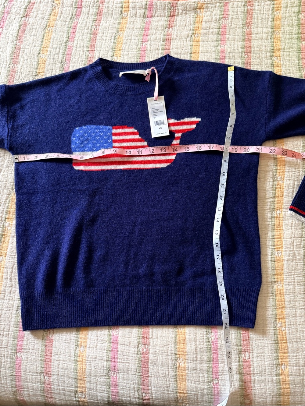 Seaspun Whale Flag Cashmere Sweater - Picture 3 of 3